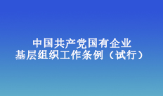中國(guó)共產(chǎn)黨國(guó)有企業(yè)基層組織工作條例（試行）