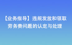 【業(yè)務(wù)指導(dǎo)】違規(guī)發(fā)放和領(lǐng)取勞務(wù)費(fèi)問(wèn)題的認(rèn)定與處理